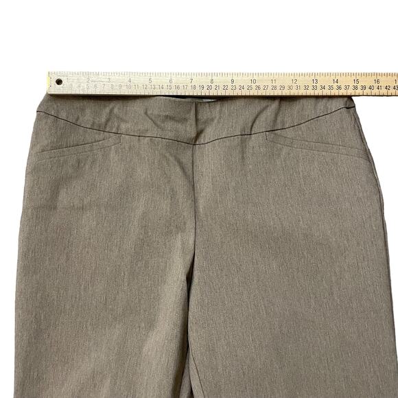 Talbots Factory Petites Pants Women's 8p Pull On Rayon Flat Front Tan Career - Picture 6 of 10